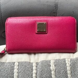 Dooney & Bourke Vibrant Pink Wallet